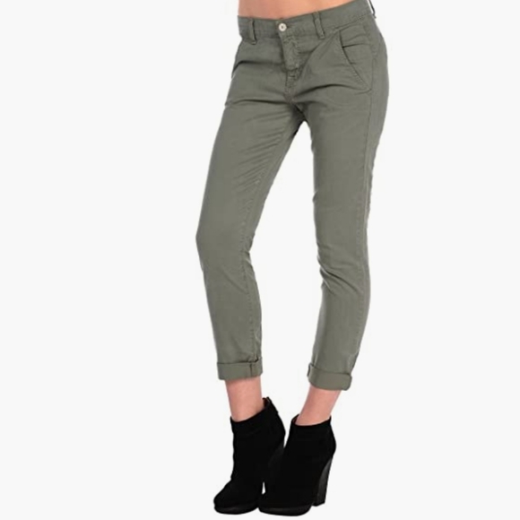 SIWY DENIM WOMEN'S FIONA SLOUCHY CROPPED CHINO PANT - Picture 1 of 16